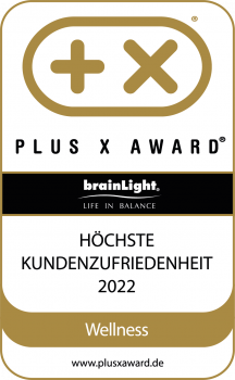 Das Siegel "Höchste Kundenzufreidenheit" des Plus X Awards