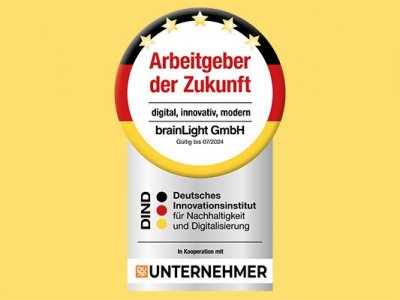 brainLight ist „Arbeitgeber der Zukunft“